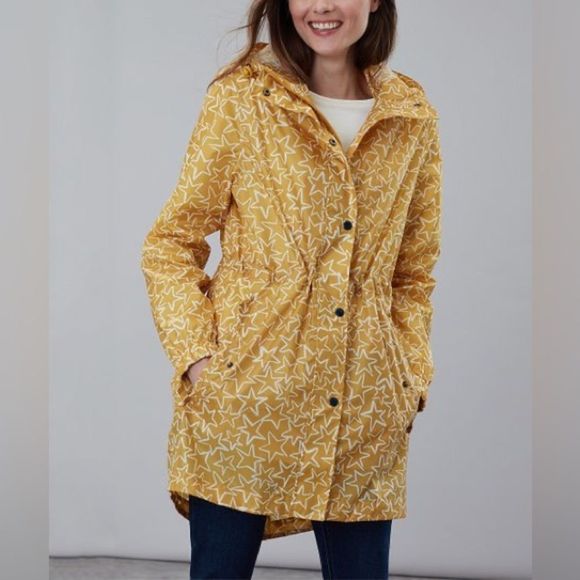 Joules Jackets & Blazers - Joules | Gold Star Golightly Hooded Waterproof Zip-Up Jacket